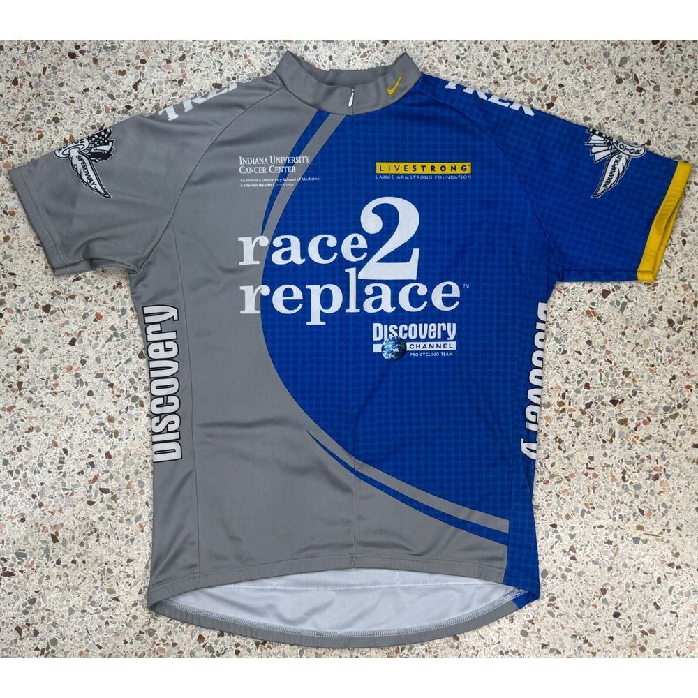 Nike Livestrong‎ Race 2 Replace Discovery Channel Cycling Jersey Size Large